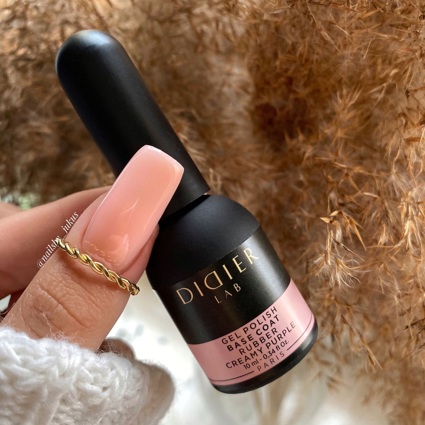 Gēla lakas base coat creamy purple 10ml