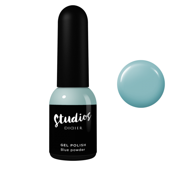 Gēla laka Studios Didier blue powder 8ml Bez HEMA&TPO