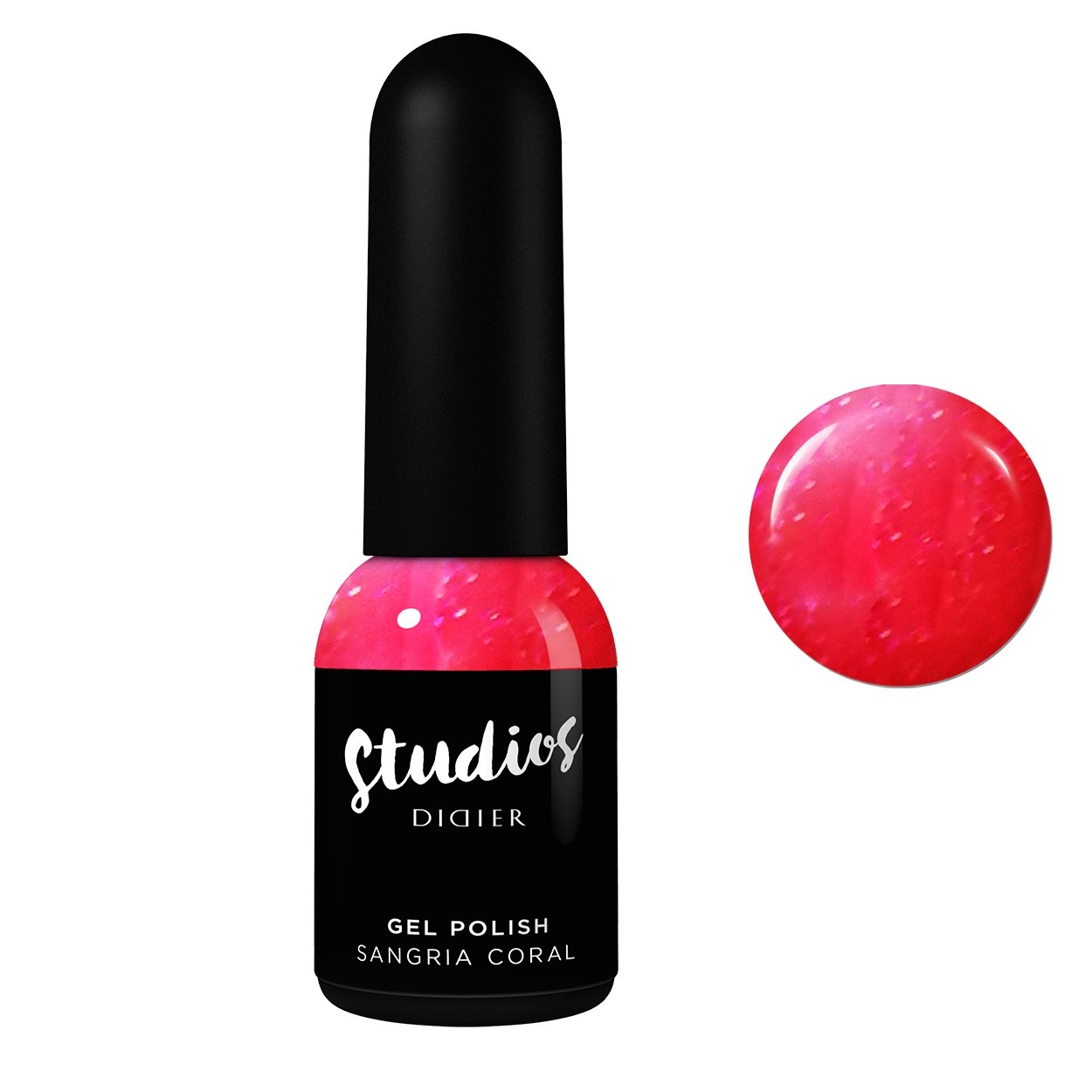 Gēla laka Studios Didier sangria coral 8ml Bez HEMA&TPO