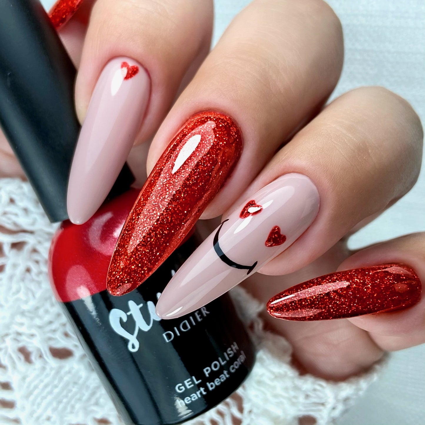Gēla laka Studios Didier heartbeat coral 8ml Bez HEMA&TPO