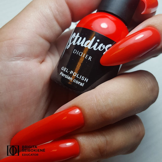 Gēla laka Studios Didier persian coral 8ml Bez HEMA&TPO