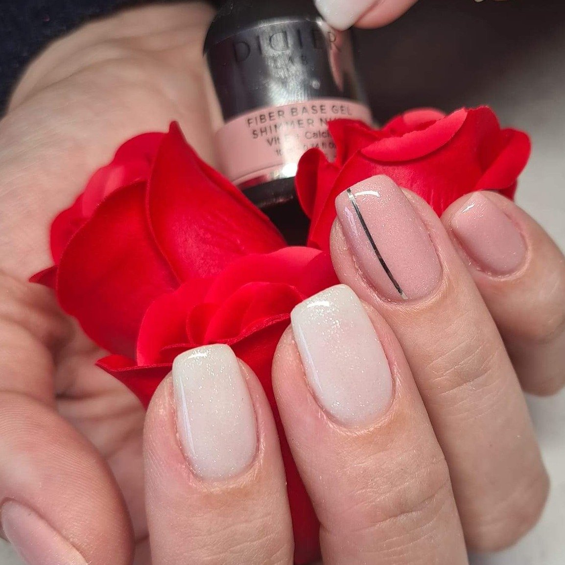 Fiber base gel Didier Lab Shimmer Nude Bez HEMA&TPO 10ml