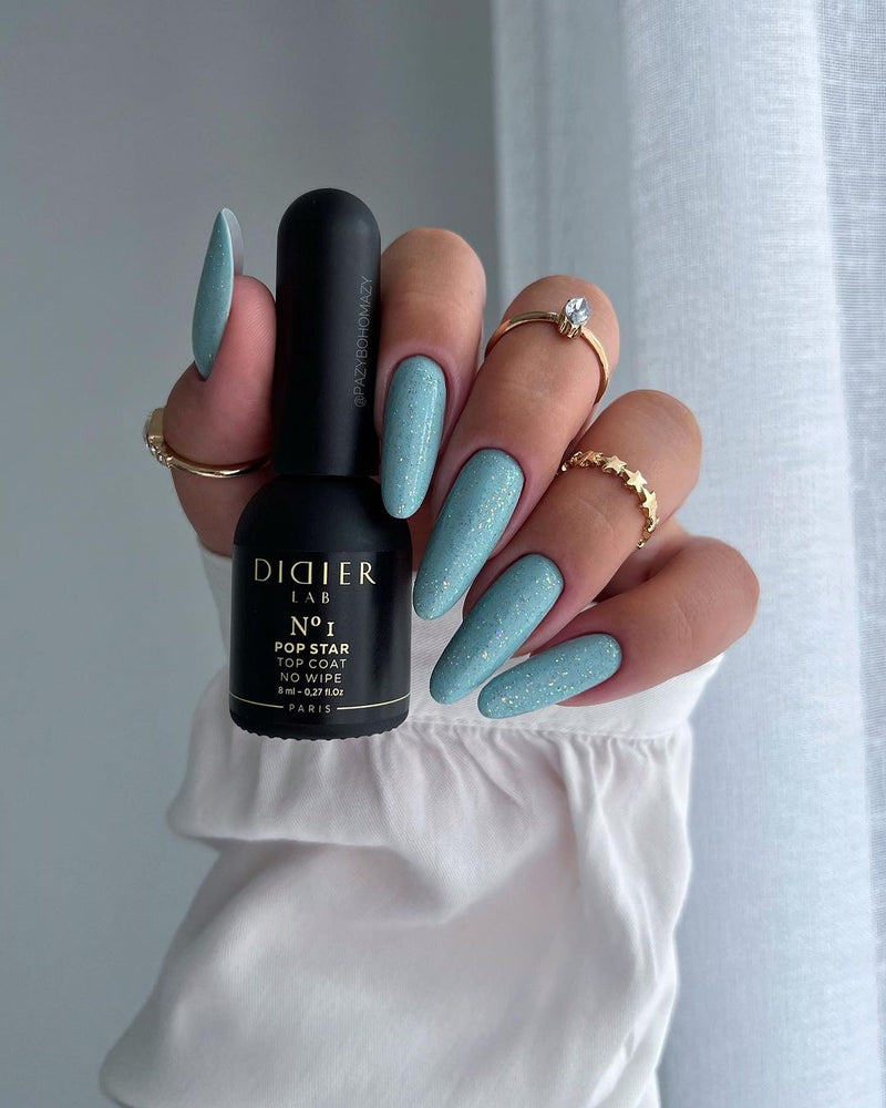 Gēla lakas pārklājums Top coat no wipe "Didier Lab", Pop Star no1