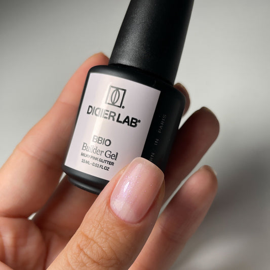 Builder Gel BBIO "Didier Lab" Milky Pink Glitter, 15ml Bez HEMA