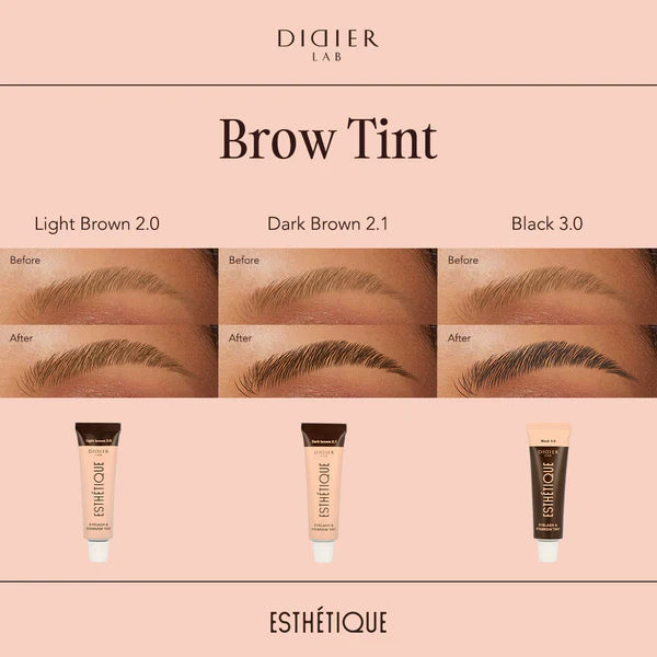 Uzacu Tonēšanas Komplekts ar Trīs Krāsām Didier Lab Esthétique