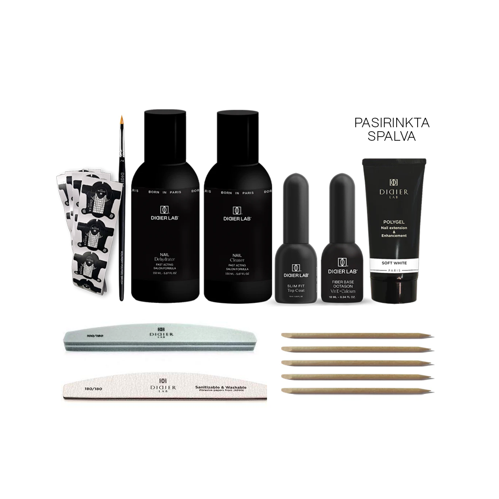 Nagu pieaudzēšanas komplekts ar Polygel, Didier Lab