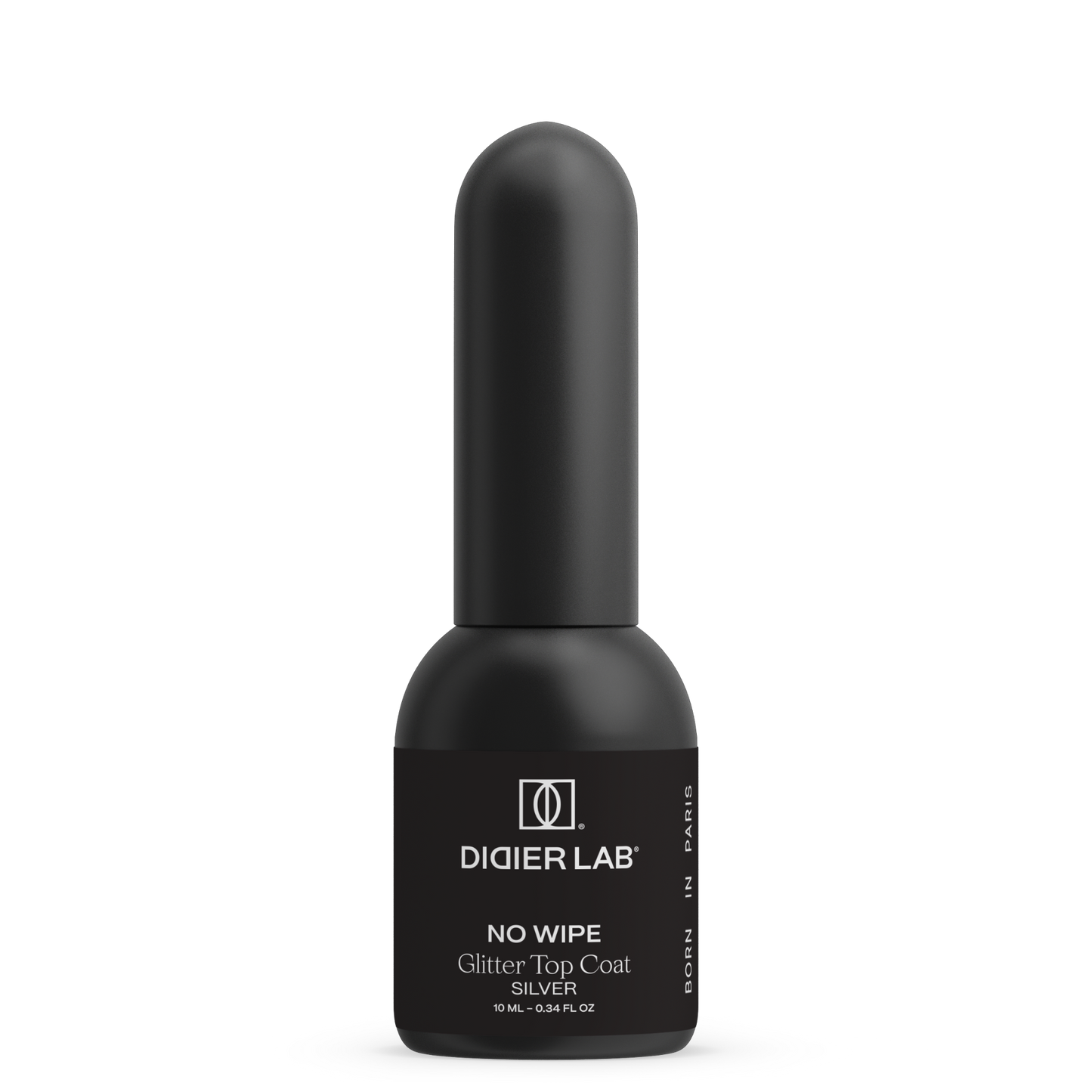 Gēla lakas "Didier Lab", Glitter Top Coat Silver, 10 ml