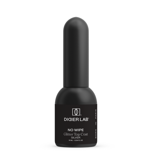 Gēla lakas "Didier Lab", Glitter Top Coat Silver, 10 ml