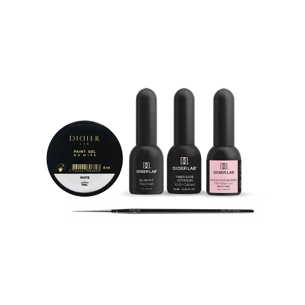 Komplekts franču lakēšanai ar Fiber bāzēm, Didier Lab