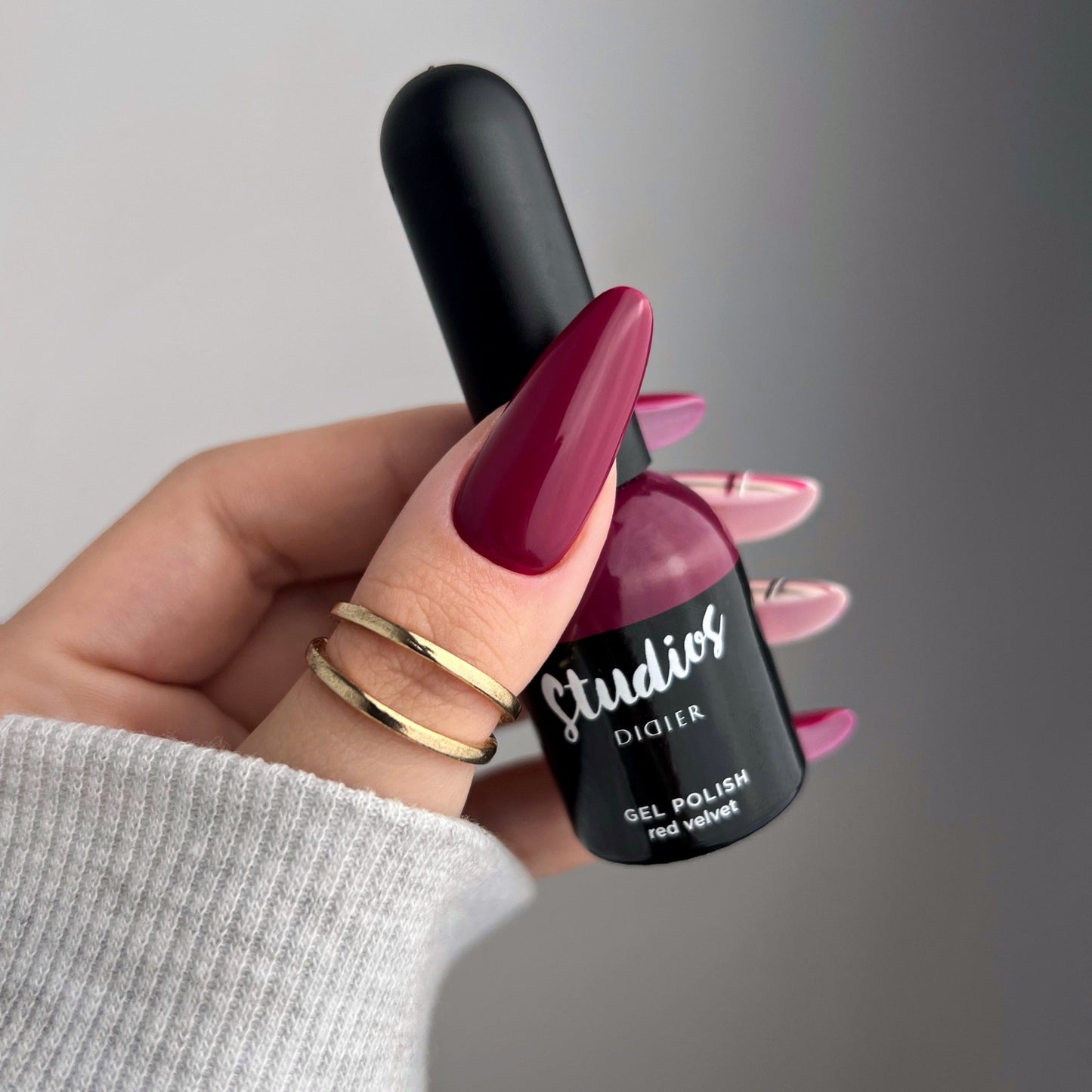 Gēla laka Studios Didier red velvet 8ml Bez HEMA