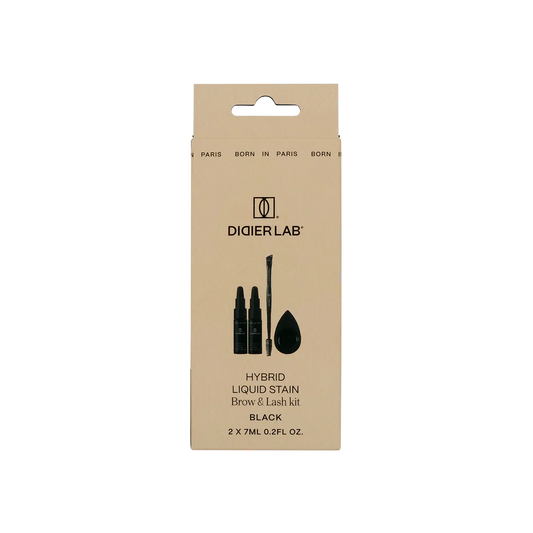 Hybrid Liquid Stain barojošais uzacu un skropstu krāsošanas komplekts, Didier Lab