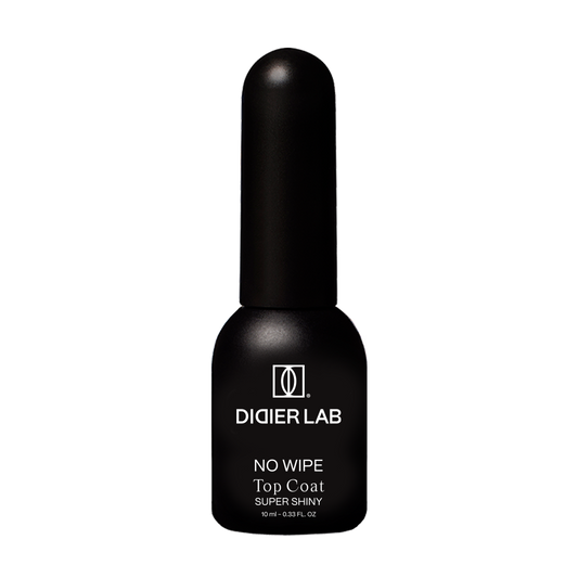Top Coat No Wipe Super Shiny, Didier Lab, bez HEMA, Tīra Formula, 10 ml
