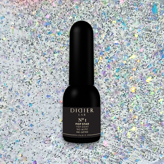 Gēla lakas pārklājums Top coat no wipe "Didier Lab", Pop Star no1