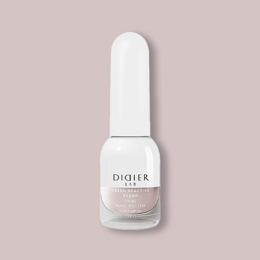 Green reactive, vegāniskā nagu laka "Didier Lab", beige, 10ml