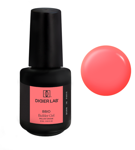 Builder Gel BBIO "Didier Lab" Brillant Orange, 15ml Bez HEMA&TPO