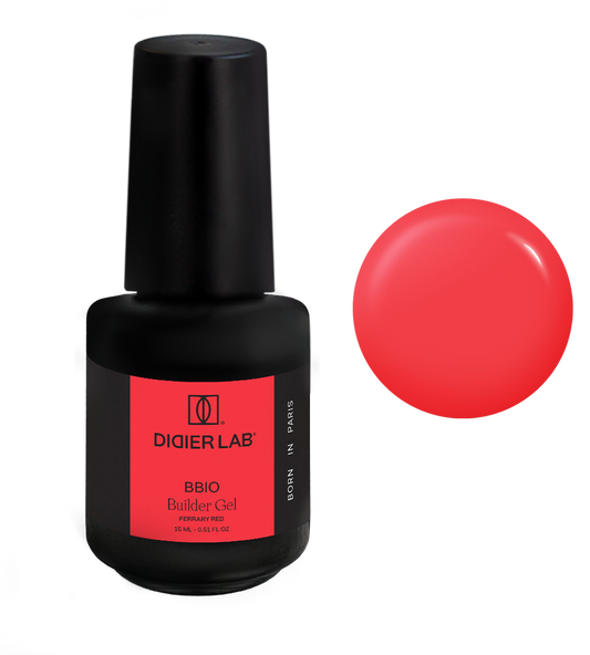 Builder Gel BBIO "Didier Lab" Ferrary Red, 15ml Bez HEMA&TPO