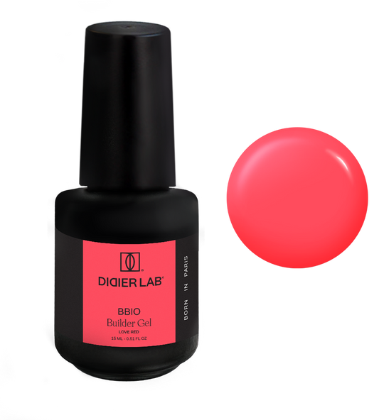 Builder Gel BBIO "Didier Lab" Love Red 15ml Bez HEMA&TPO