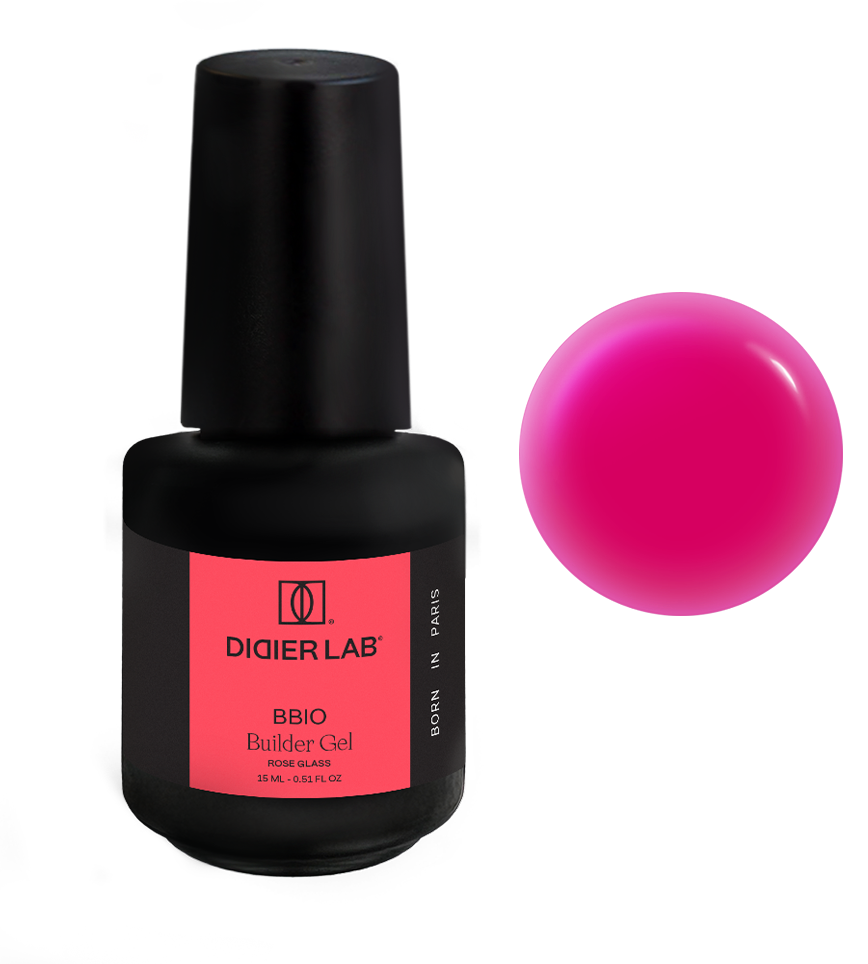 Builder Gel BBIO "Didier Lab" Rose Glass, 15ml Bez HEMA&TPO
