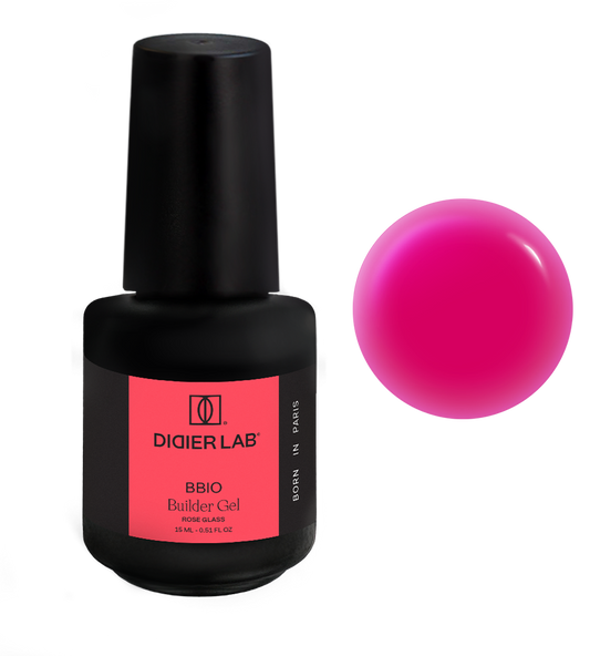 Builder Gel BBIO "Didier Lab" Rose Glass, 15ml Bez HEMA&TPO
