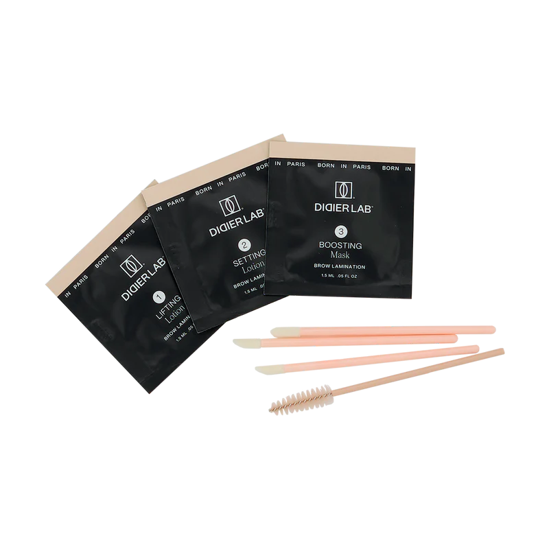 Reģeneratīvās uzacu laminēšanas komplekts cisteamīna HCL 3x1 gab. x 1,5 ml