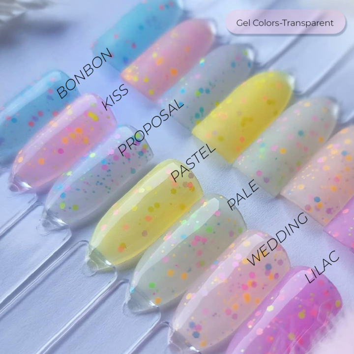 Gēla laka Didier Lab Confetti Pastel