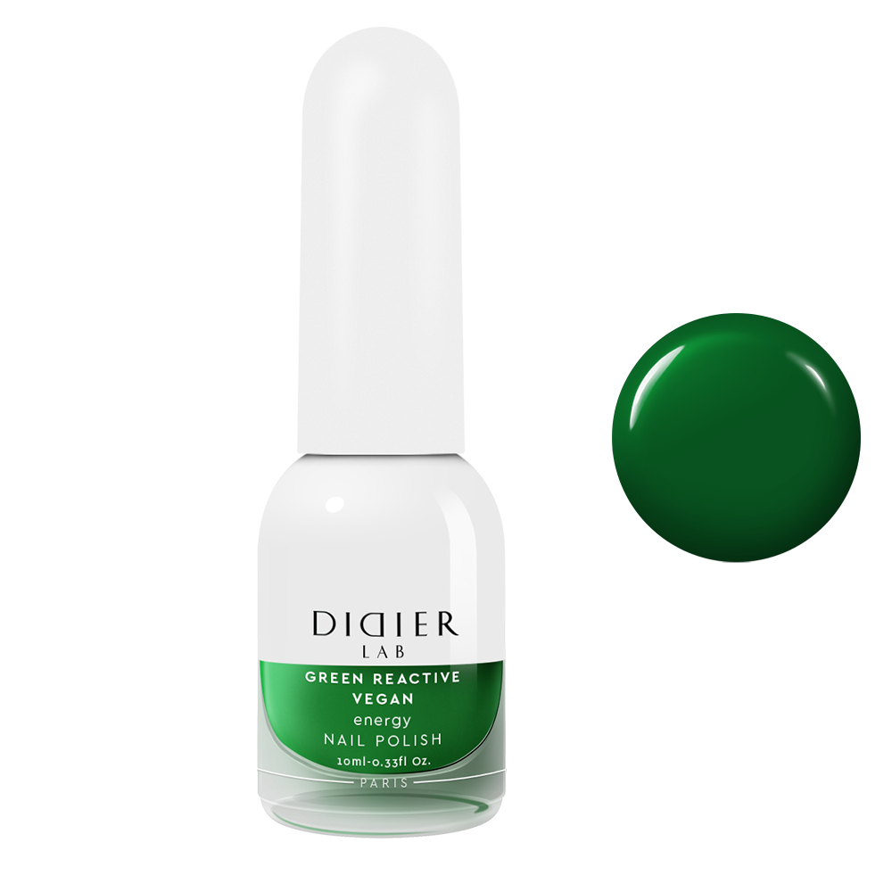 Green reactive, vegāniskā nagu laka "Didier Lab", energy, 10ml