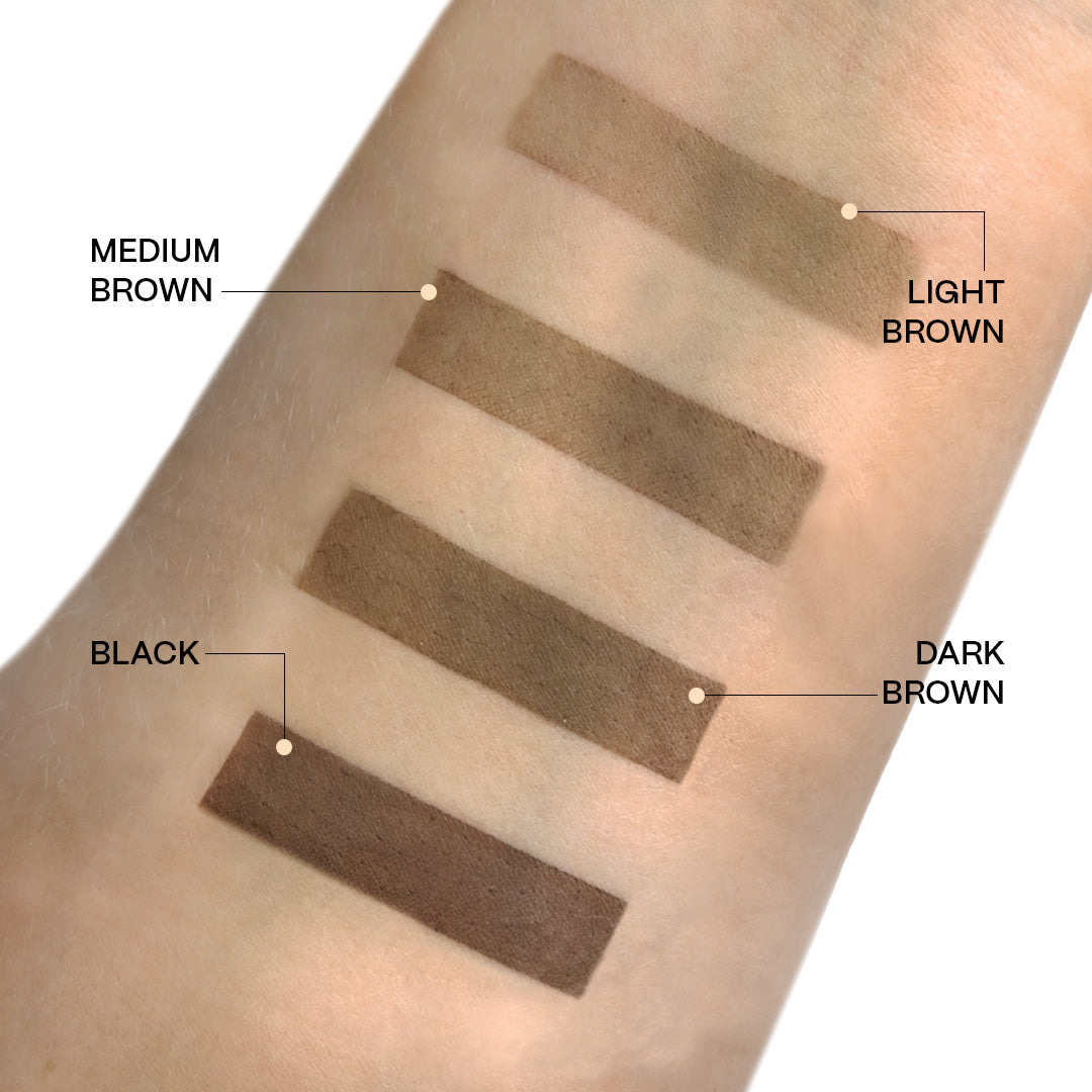 Hibrīda Uzacu & Skropstu Krāsa "Didier Lab", Vidēji Brūns Komplekts, 2x7ml