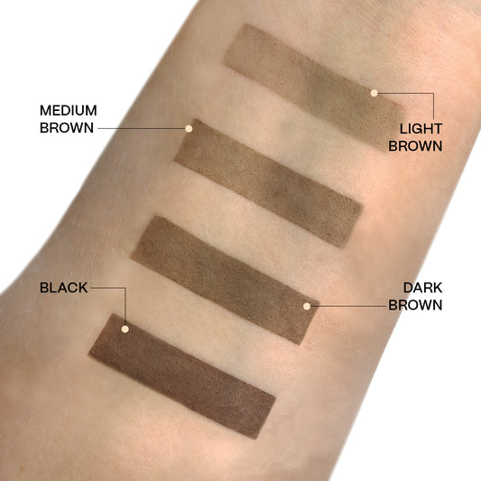Hibrīda Uzacu & Skropstu Krāsa "Didier Lab", Vidēji Brūns Komplekts, 2x7ml