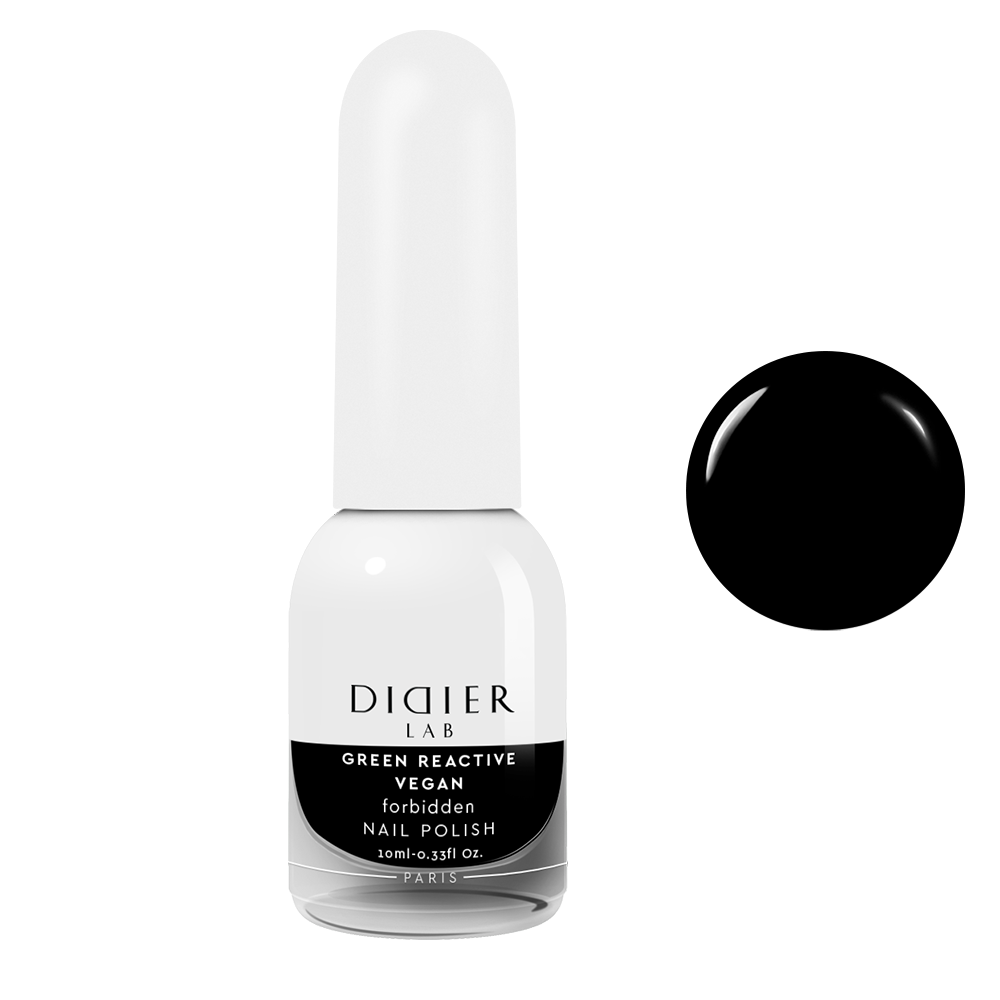 Green reactive, vegāniskā nagu laka "Didier Lab", forbidden, 10ml