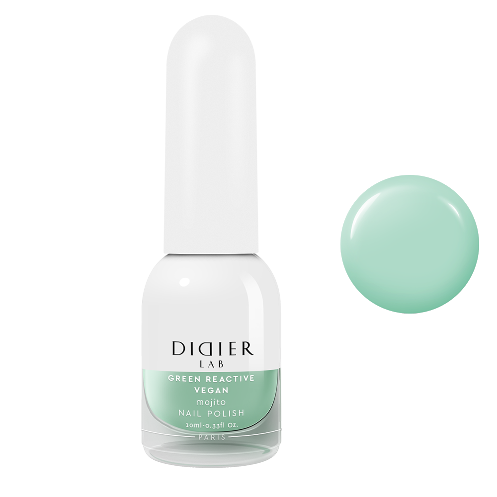 Green reactive, vegāniskā nagu laka "Didier Lab", mojito, 10ml