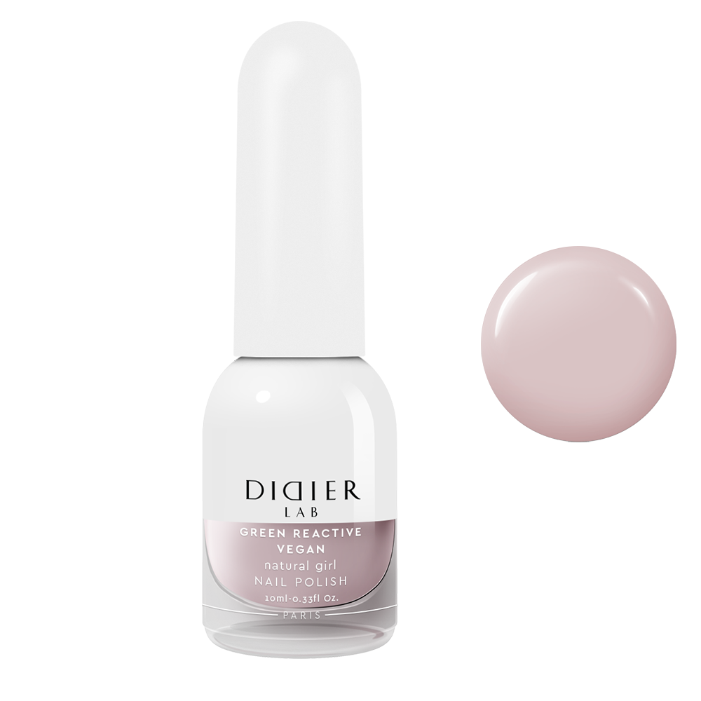 Green reactive, vegāniskā nagu laka "Didier Lab", natural girl, 10ml