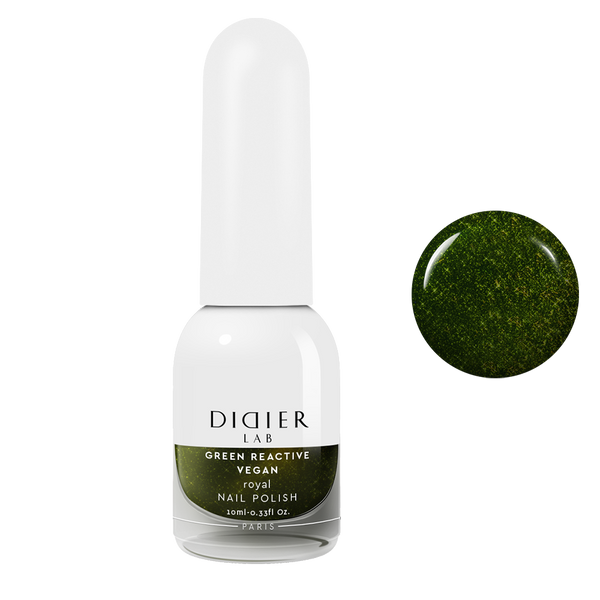 Green reactive, vegāniskā nagu laka "Didier Lab", royal, 10ml