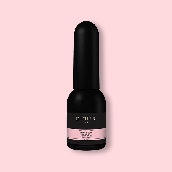 Gēla lakas Rubber base coat light rose 10ml