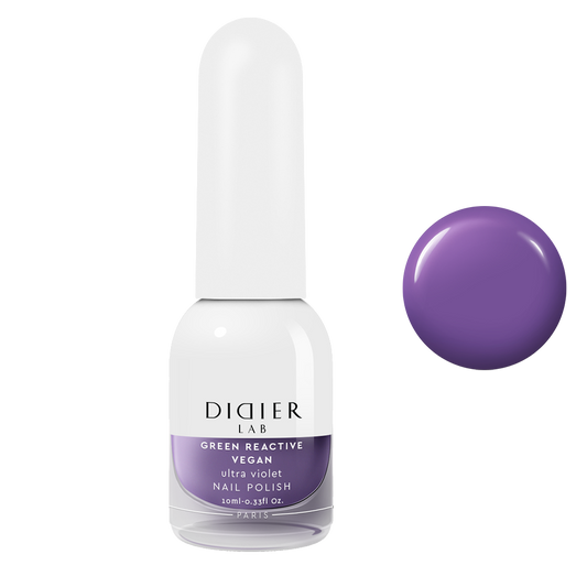 Green reactive, vegāniskā nagu laka "Didier Lab", ultra violet, 10ml