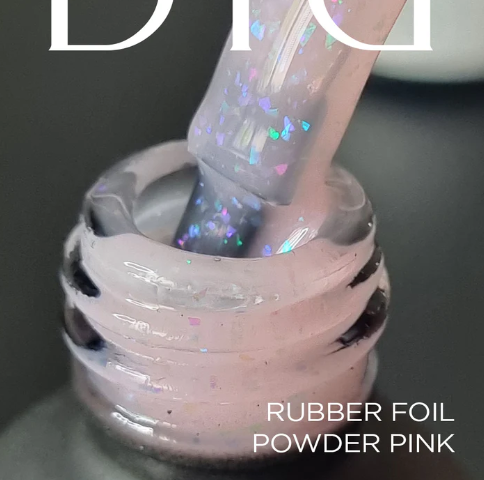 Rubber bāze ar foliju, powder pink, 10ml