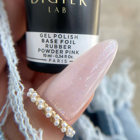 Rubber bāze ar foliju, powder pink, 10ml