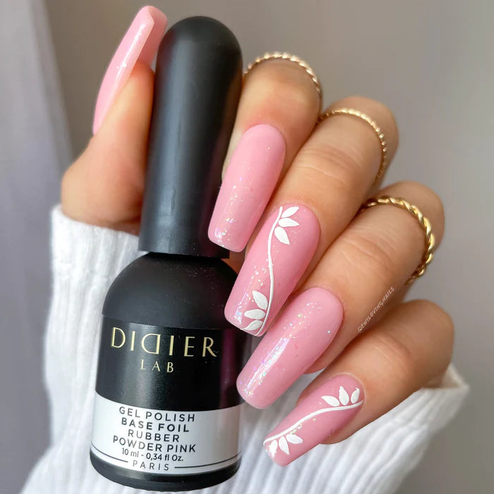 Rubber bāze ar foliju, powder pink, 10ml