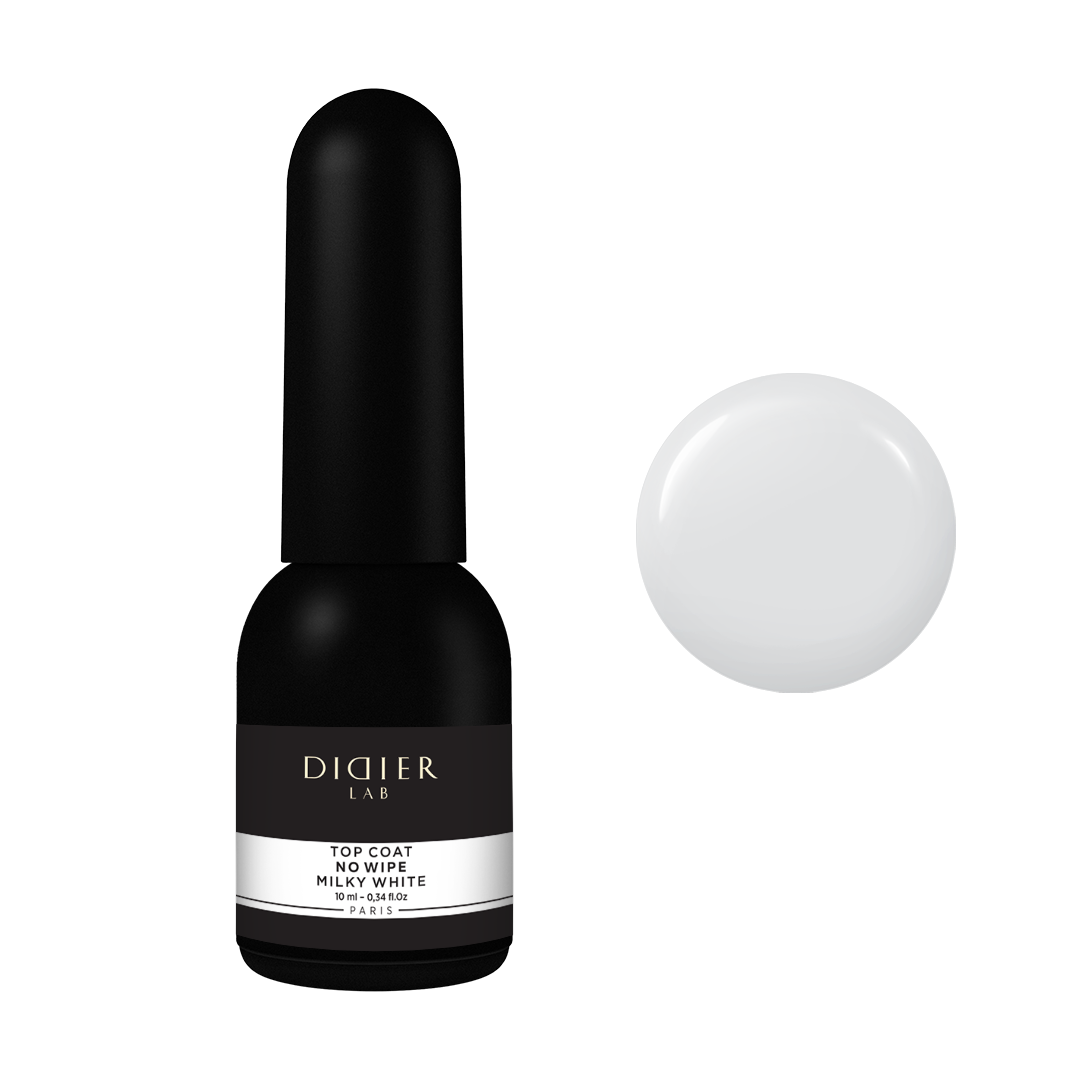 Top coat no wipe "Didier lab", Milky White, 10ml