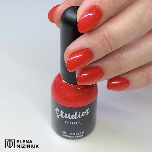 Gēla laka Studios Didier sangria coral 8ml Bez HEMA&TPO